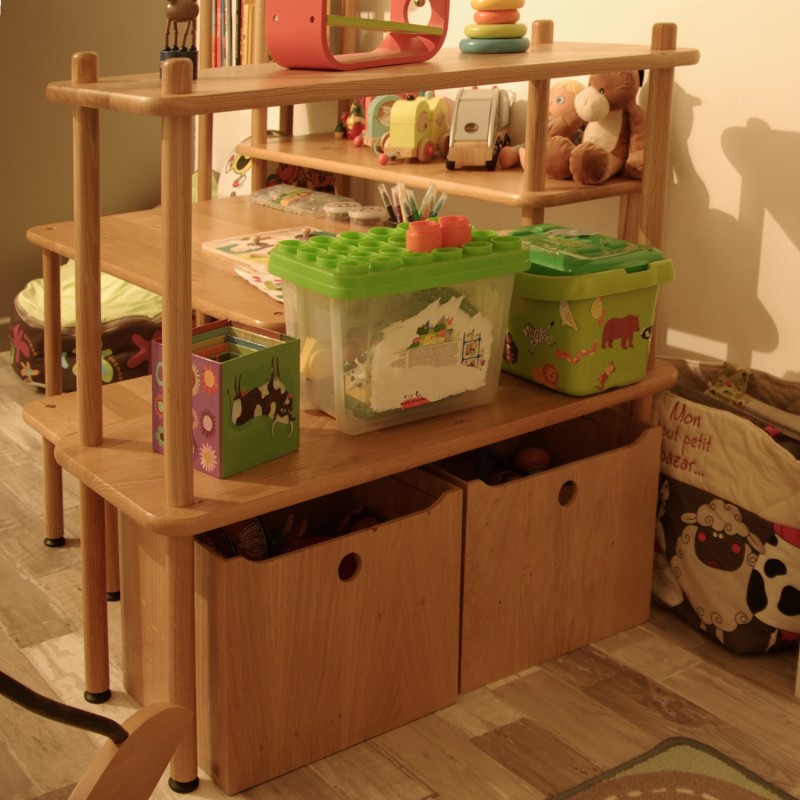 Espace de rangement TE04 - table d'activité KID - rangement jouets